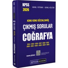 Pegem Akademi Yayıncılık 2026 KPSS Genel Kültür Konu Konu Düzenlenmiş Çıkmış Sorular-Coğra
