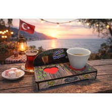 Seymen Bıçakçılık Esprili Tasarımlı Kahve Fincanı ve Sunum Tabağı Seti