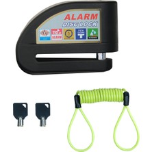 Gp Kompozit DSK004 Universal Alarmlı Motosiklet Disk Kilidi Siyah