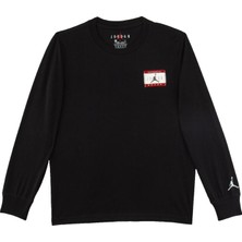 Jordan Kids Jdb Ajb Label Ls-Tee Erkek Çocuk Siyah Sweatshirt