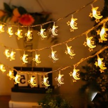 Eleven Markets Hilal ve 3 Mini Yıldız Şekilli 3.5 Metre USB LED Işık – 20 LED’li Dekoratif Ramazan Dekorasyonu ve Ortam Aydınlatması hakkında ürün açıklaması