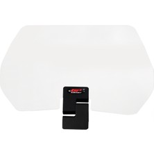 GP Kompozit DFK002 Universal Tek Bağlantılı Deflektör Şeffaf Siyah Aparat