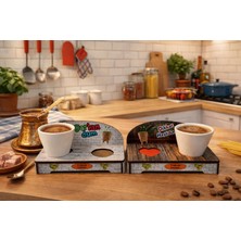 Seymen Bıçakçılık Esprili Tasarımlı Kahve Fincanı ve Sunum Tabağı Seti