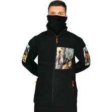 Mysia Outdoor Siyah Orman Taktik Polar Mont Avcı 7 Cep