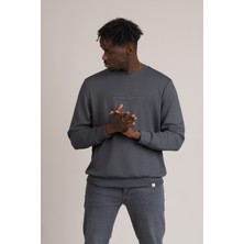 FBI Slimfit Modal Kumaş Baharlık Sıfır Yaka Likralı Sweatshirt