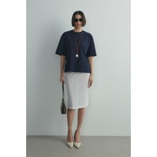 Suud Collection Lacivert Nox Oversize Tişört