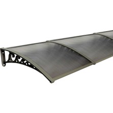 Pratik Sundurma Kapı Pencere Üstü 100X450 cm Bronz 6 mm Levhalı