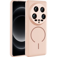 Alan Tech 14 Ultra Kılıf M-Safe Şarj Özellikli Zore Meta Kapak - Rose Pembe