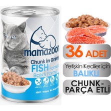 Mamazoone Balıklı Yetişkin Kedi Maması 36 Adet