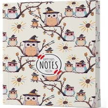 Judge Baykuş 7 - Yan Boyamalı Çizgili Defter