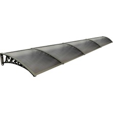 Pratik Sundurma Kapı Pencere Üstü 100X480 cm Antrasit Bronz 6 mm Levhalı