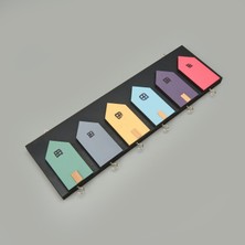 Evidea Deco House Duvar Askısı - Renkli - 40X12 cm