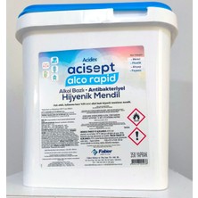Faber Acidex Acisept Alco Rapid Hijyenik Temizleme Mendil (350 Yaprak Kova)
