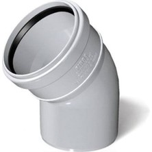 Fırat 100/45 Pvc Açık Dirsek 5 Adet