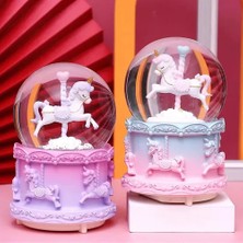 Yg Mini Boy Işıklı Unicorn Kar Küresi