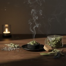 Nomad Doğal Dökme Tütsü -Adaçayı - Arınma Ritüeli - Doğal Enerji Temizliği Şifalı Bitki Tütsü - Cam Şişeli