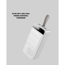 SARVONA 4 Cihazı Aynı Anda Şarj Edebilen Güçlü Powerbank 50000 Mah
