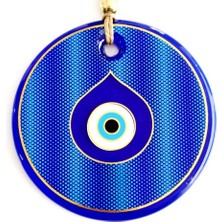 Yg Gold Yaldızlı Damla Göz Şekilli Cam Nazar Boncuğu Duvar Süsü