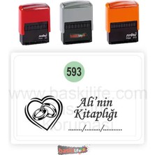 Baskı Life  Kaşe  Kitap Mührü Kitap Damgası Kişiye Özel Kaşe 593