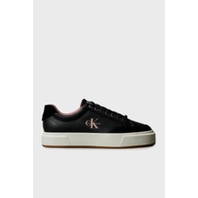 Calvin Klein Deri Süet Detaylı Sneaker Ayakkabı YW0YW0202301G Bayan Ayakkabı YW0YW02023 01G