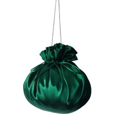 Moda Nur Gelin Kına Takı Kesesi, Takı Çantası , Yeşil Renk, Gelin Takı Kesesi