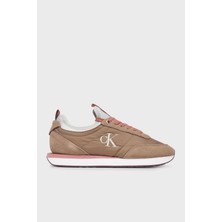 Calvin Klein Logolu Süet Detaylı Sneaker Ayakkabı YW0YW020600F9 Bayan Ayakkabı YW0YW02060 0f9