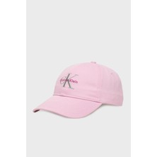 Calvin Klein % 100 Pamuk Logolu Şapka LV04K5026GIYB Bayan Şapka LV04K5026G Iyb