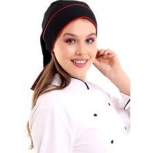 Bilenn Tekstil Kuyruklu Bone - Siyah - Kırmızı