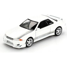 GYN 1/64 Nissan Skyline Gt-R (R32) Veilside Combat C-I White Model Araç