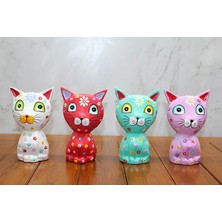 VeraGlobe Buğz Ahşap Tekli Kedi