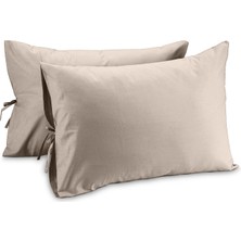 Sabia Soft Touch %100 Pamuk 50X70 cm Bağcıklı Yastık Kılıfı Seti