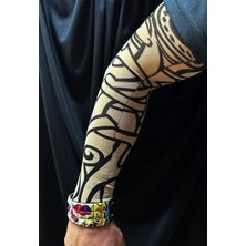 Buğz Giyilebilir Kol Dövmesi Çorap Dövme 3D Baskılı Kol Bacak Dövme 2 Adet Model 12