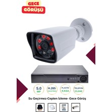 OEM Irtech-1 Kameralı Güvenlik Kamera Seti Gece Görüşlü-Su Geçirmez-Tak Çalıştır G03