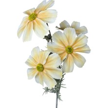 Nettenevime Yapay Çiçek Kavuniçi Papatya 4çiçekli Uzun Dal 63CM Gerçeksi Doku