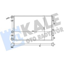 Kale 356935 - Su Radyatörü Vw Polo 02 Seat Cordoba-Ibıza Iıı 02 Skoda Fabıa 99 1.2 1.4 1.6 16V 1.9tdı mt Ac Nac Mekanik 630×414X23 6Q0121253Q-6QE121253A