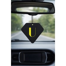 Promosyonik U Harf Tasarımlı Bahar Esintisi Dekoratif Araç Kokusu ve Aksesuarı