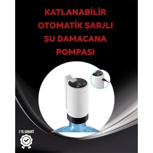 VeraGlobe Buğz Otomatik Şarjlı Damacana Pompası Ev Ofis Kamp Kullanım