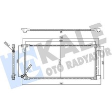 Kale 358775 - Kondenser Al/brz Toyota Aurıs 1.2 Vvtı 15-18 -Aurıs Tourıng Sports 1.2 Vvtı 15-18- Kurutuculu