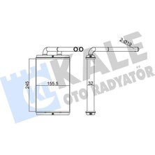 Kale 355240 - Kalorifer Radyatörü Chevrolet Captıva 2.0l C100 06- / Opel Antara A 2.0l 06-