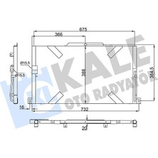 Kale 358765 - Klıma Radyatoru DT244 DT224 Defender L316 07 16
