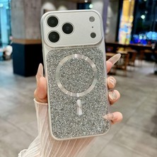 KumOziShop iPhone 14 Promax Uyumlu Magsafe Özellikli 17 Görünümlü Kamera Korumalı Elmas Taşlı Premium Kılıf