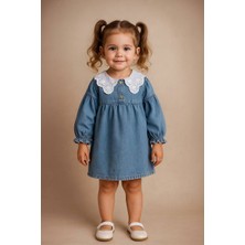 Dantel Yaka Kot Elbise