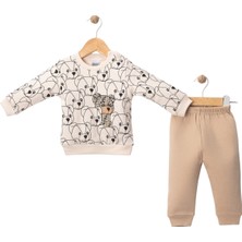 Kidzes %100 Pamuk Figürlü Erkek Bebek 2'li Takım