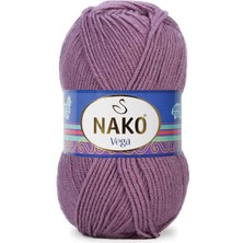 Nako Vega 5 Adet 10237 Mor Renk El Örgü Ipliği