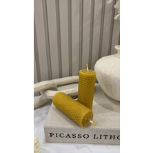 Petek Atölyesi Doğal Bal Mumu Mum 10X4 cm 10 Adet