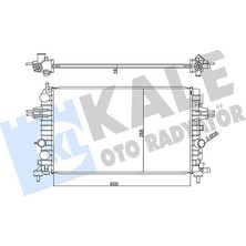 Kale 371200 - Su Radyatörü Opel Astra H 04 Zafıra 05 1.6 1.8 mt Ac Nac Brazıng 600×368X16