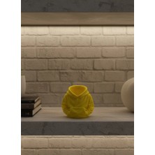 Aspata Store Buğz Dekoratif Sarı Hoodie Kalemlik 10X10 cm