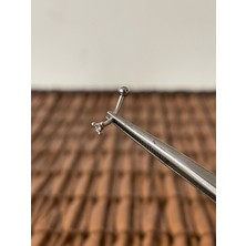 Aida Jewelss 316 L Cerrahi Çelik Taşlı Tasarım Çelik Kaş Daith Snug Rook Piercingi