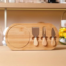Ahşap Peynir Kesme ve Sunum Seti SARVONA-T678U54