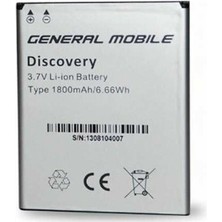 Genos General Mobile Discovery A Kalite Batarya Discovery 1 Uyumlu 1800 Mah GNS2612508